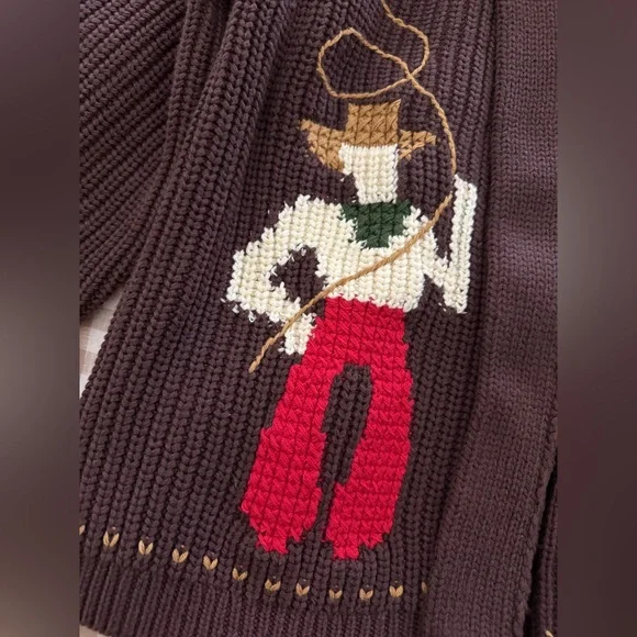 EUC The Great. Brown Horse Lasso Cardigan Size 0 (XS) - Picture 3 of 9